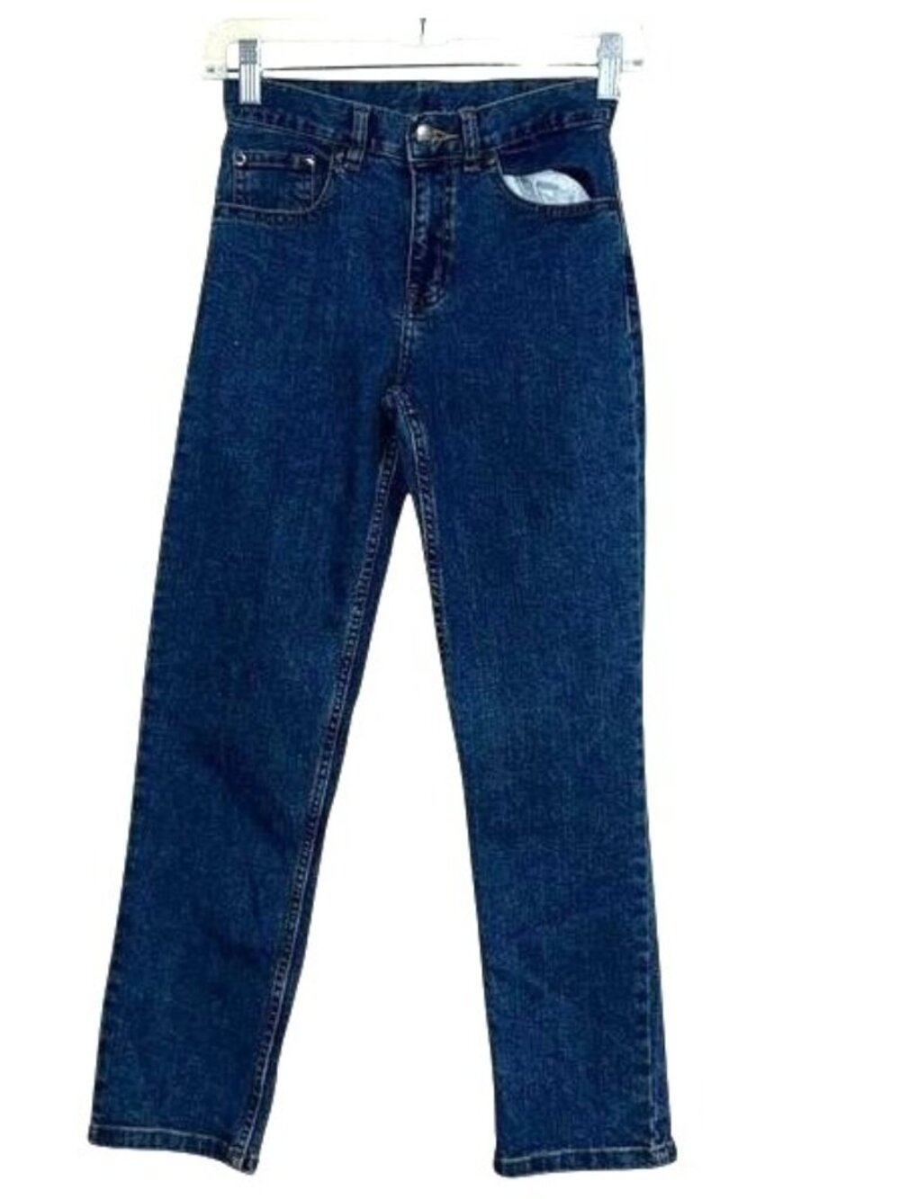 Place Boy  Blue Denim Straight-Leg Jeans Size 16 Adjustable Waist